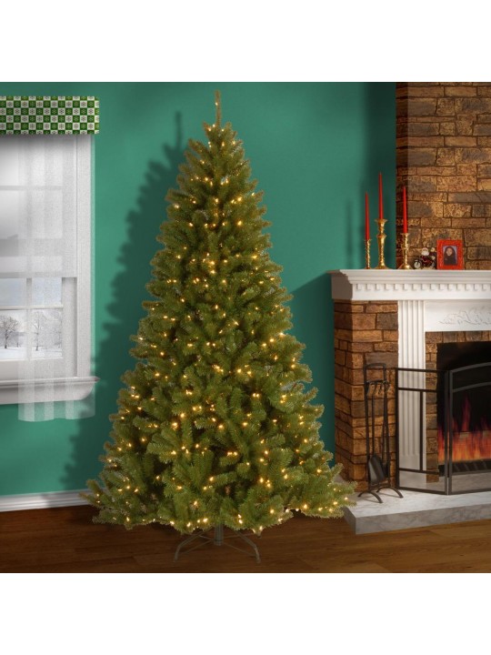 7.5 ft. PowerConnect North Valley Spruce Artificial Christmas Tree with Dual Color LED Lights