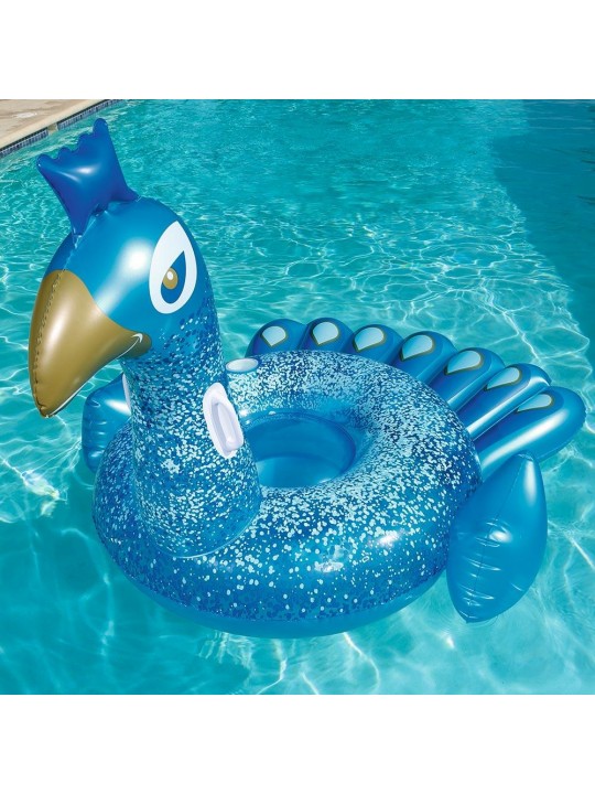 Vinyl Ultimate Peacock Value Pool Float, Multicolor