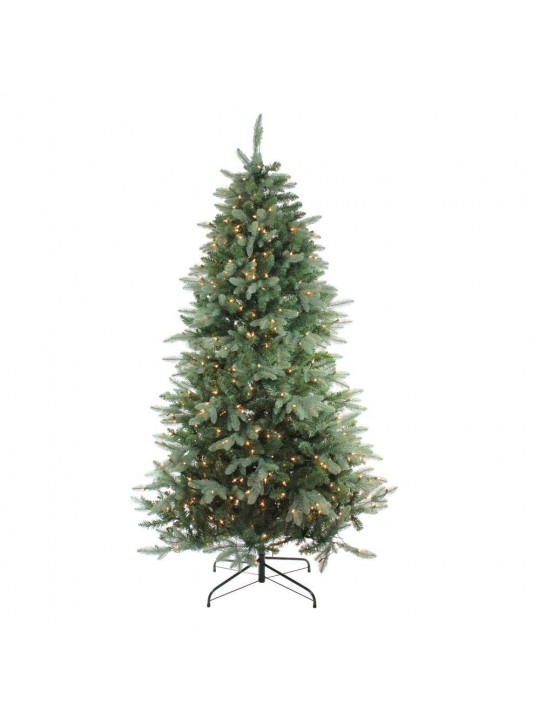 4.5 ft. x 35 in. Pre-Lit Washington Frasier Fir Slim Artificial Christmas Tree with Clear Lights