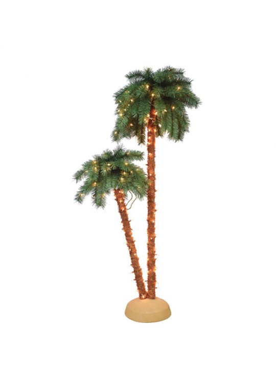 3.5 ft. to 6 ft. Palm Tree 175 UL Clear Lights
