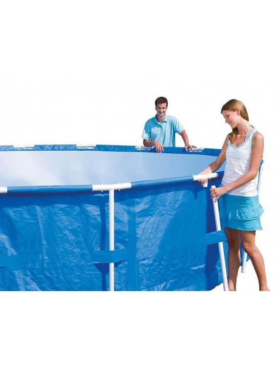 Steel Pro 10ft x 30in Round Frame Above Ground Pool Set & Cleaning Kit