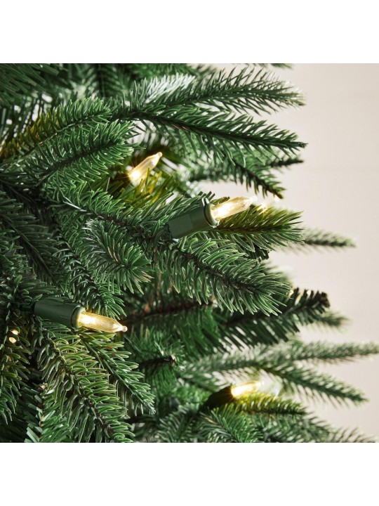 9 ft Ellis Black Spruce Pre-lit LED Artificial Christmas Tree with 600 SureBright Color-Changing Lights