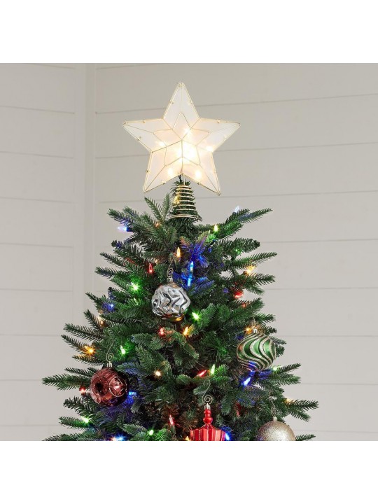 9 ft Ellis Black Spruce Pre-lit LED Artificial Christmas Tree with 600 SureBright Color-Changing Lights