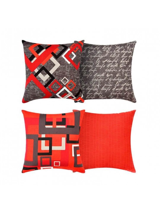 Terranova Cushions Red and grey, Guarantee*