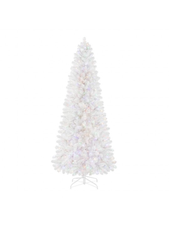 7.5 ft Uptown Noble Fir LED Slim Pre-Lit Artificial Christmas Tree with 500 Color Changing Micro Dot Lights