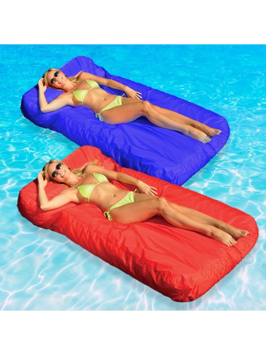 Sunsoft Mattress for Swimming Pools, Blue and Red 2-Pack