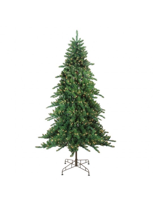7.5 ft. Pre-Lit Eden Spruce Artificial Christmas Tree with Clear Lights