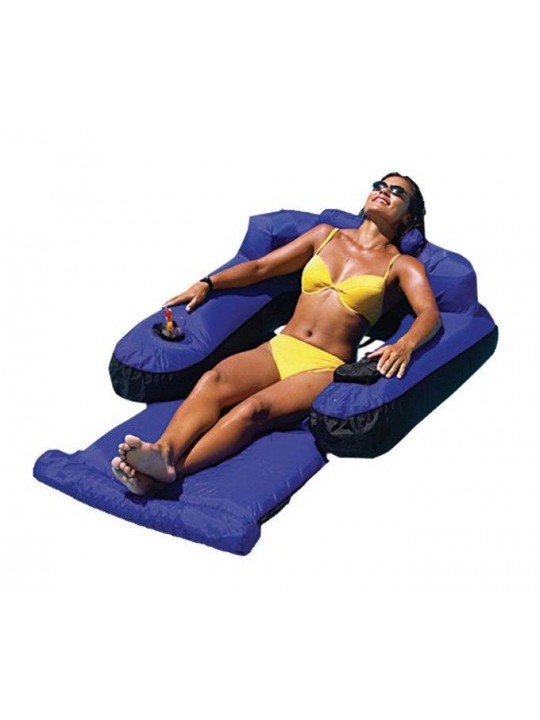 9047 Swimming Pool Fabric Inflatable Ultimate Floating Lounger (3 Pack)