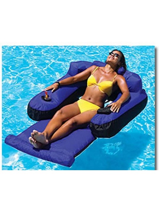 Swimming Pool Fabric Inflatable Ultimate Float Lounger Chair (6 Pack)