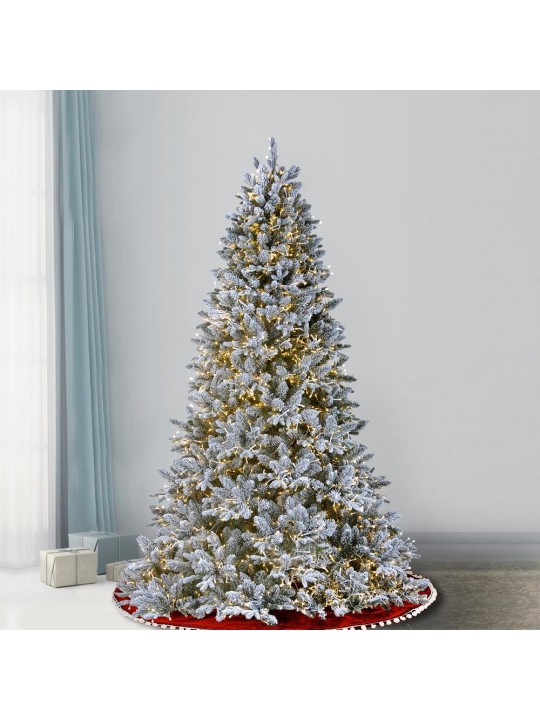6-1/2 ft. Feel Real Iceland Fir Hinged Tree with 650 Clear Lights