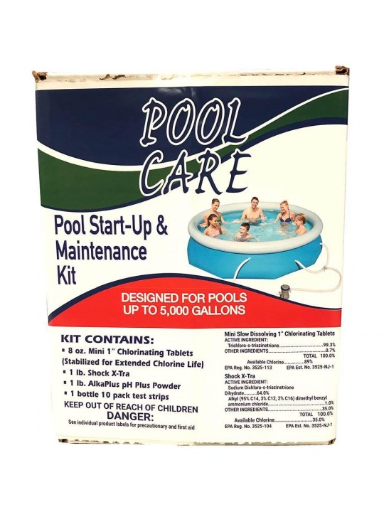 16ft x 48in Above Ground Pool Set & Qualco Pool Chemical Cleaning Kit