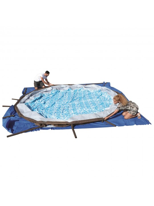 16ft x 48in Above Ground Pool Set & Qualco Pool Chemical Cleaning Kit