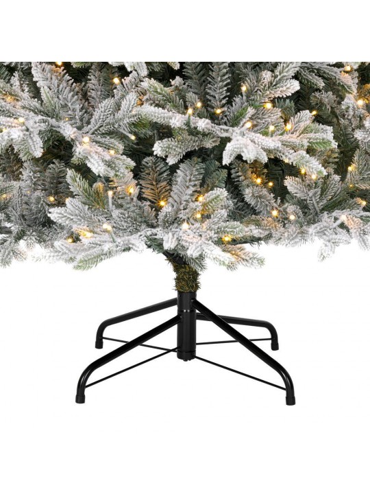 7.5 ft Kenwood Frasier Fir Flocked LED Pre-Lit Artificial Christmas Tree with 1000 Warm White Lights