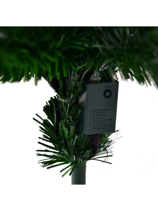 7 ft. Pre-Lit Multicolor LED Fiber Optic Artificial Christmas Tree