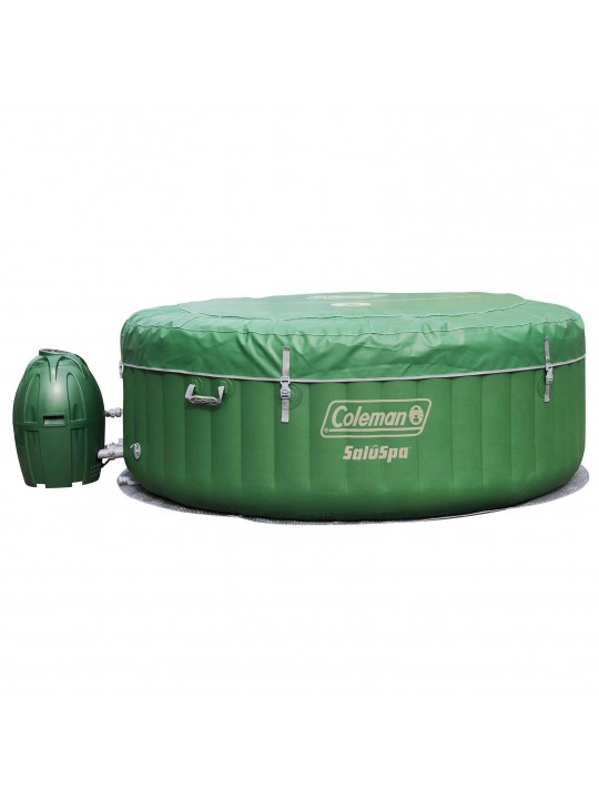 SaluSpa 6 Person Inflatable Outdoor Spa, Filters, & Bromine Starter Kit