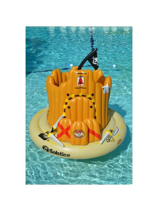 Vinyl Pirate Inflatable Play Center Pool Float, Multicolor