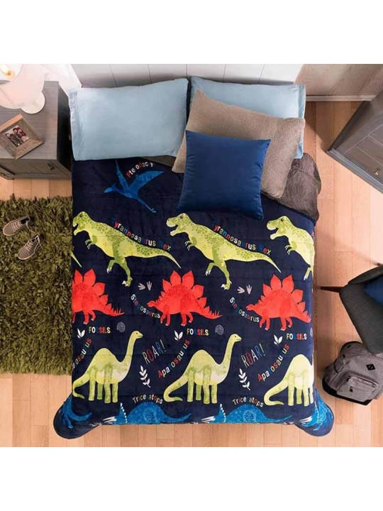 Dinosaur invernal blanket for boys!