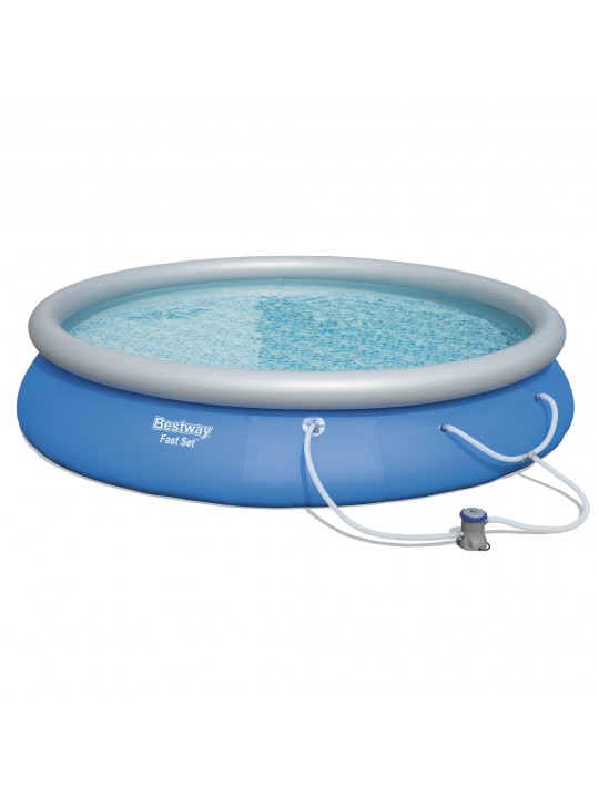 Fast Set Swimming Pool Set with 530 GPH Filter Pump, 15' x 33