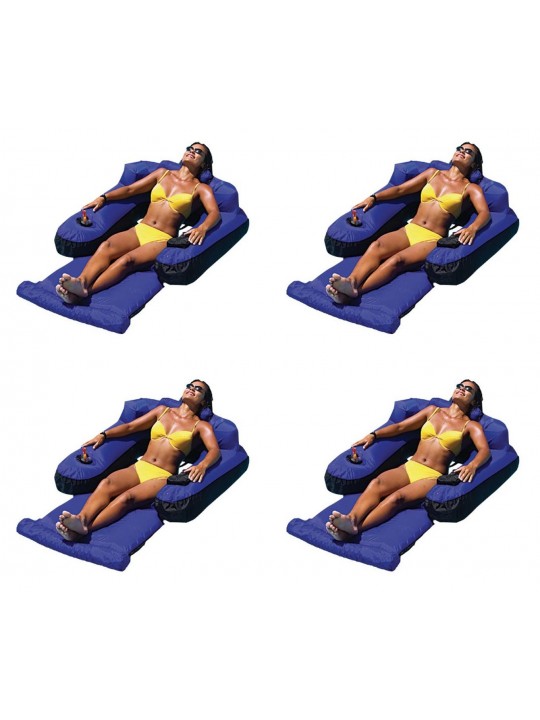 4) New 9047 Swimming Pool Fabric Inflatable Ultimate Floating Loungers