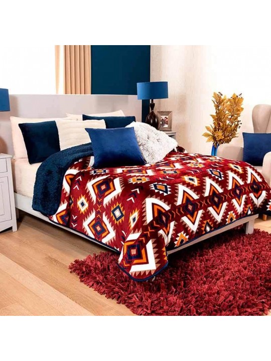 Tribal thick blanket