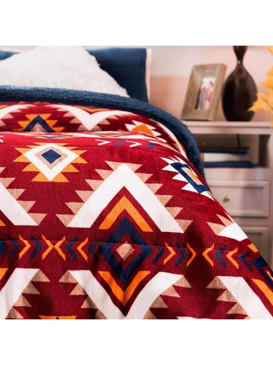 Tribal thick blanket
