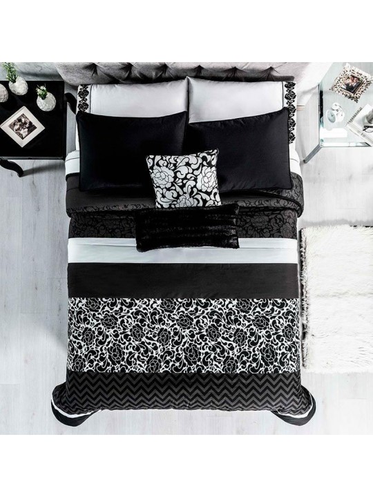 Black bedding set, Elegant & Reversible