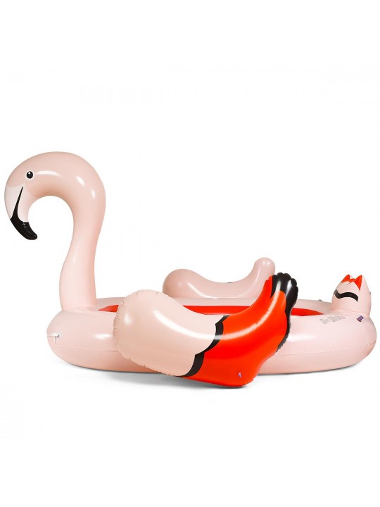 6-Person Inflatable Bird Island Party Flamingo Floating Island With Electric Pump