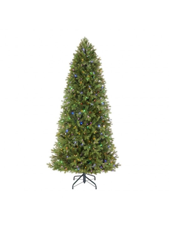 7.5 ft Lachlan Balsam Fir Slim LED Pre-Lit Artificial Christmas Tree with 460 Color Changing Lights with 7 Functions