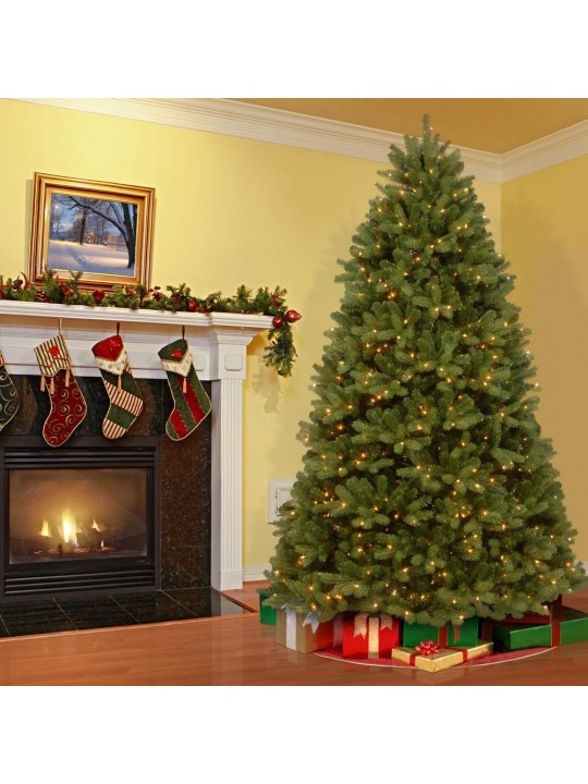 6-1/2 ft. Feel Real Newberry Spruce Hinged Tree with 650 Dual Color LED Lights and PowerConnect