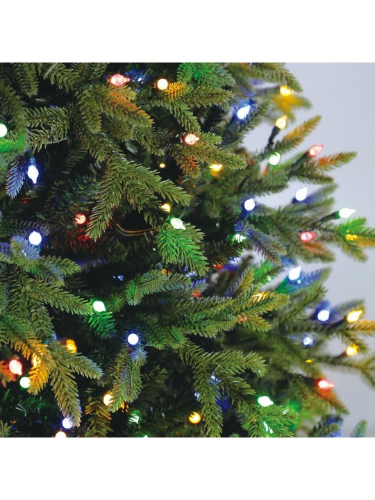 7.5 ft  Mcclain Norway Spruce LED Pre-Lit Tree with 900 SureBright Color Changing Lights