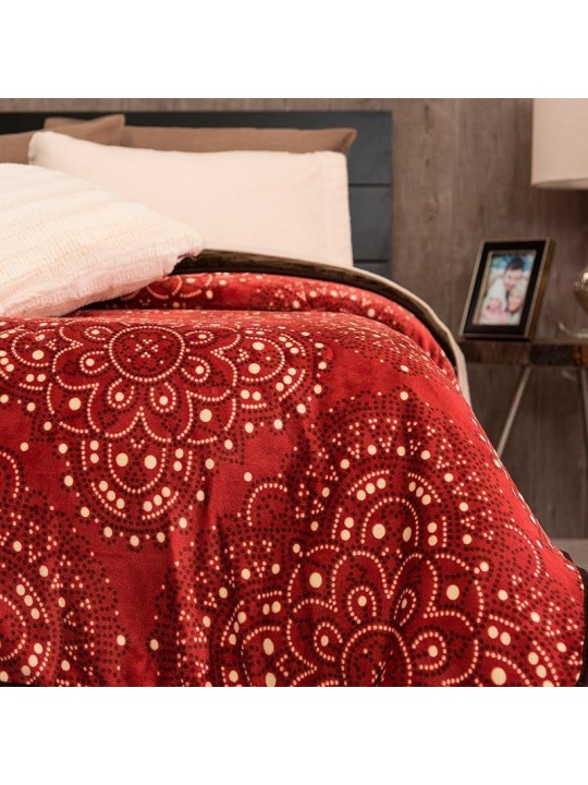 Red mandala blanket