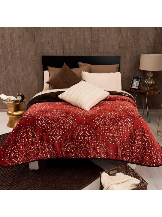 Red mandala blanket